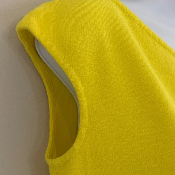 St. John Bright Yellow Asymmetrical Dress - Picture 5 of 15